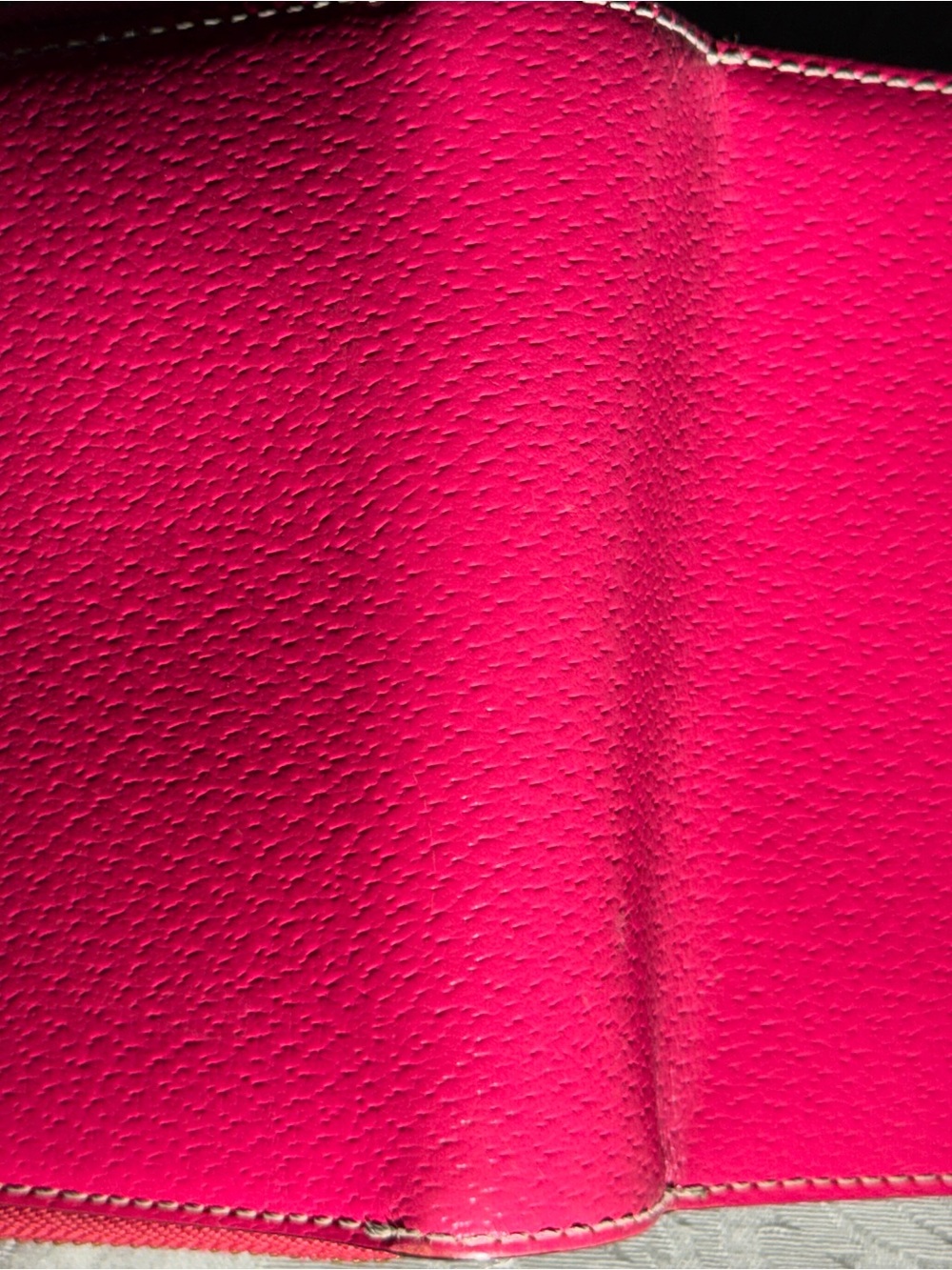 Kate Spade Wellesley Cara Bifold Wallet Hot Pink Pebbled Leather - Picture 2 of 11